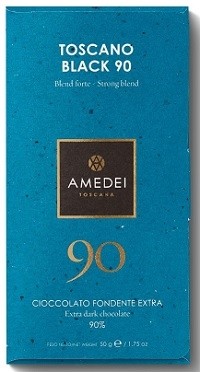 Amedei Toscano Black 90% Dark Chocolate Bar - 50g 