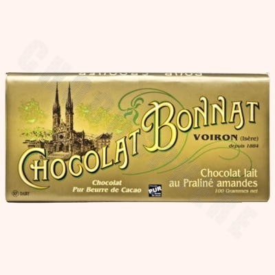 Milk Chocolate Almond Praline Bar 100g