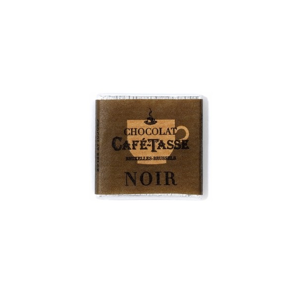 Cafe-Tasse Noir 60% Semisweet Dark Chocolate Napolitain Single - 5 g