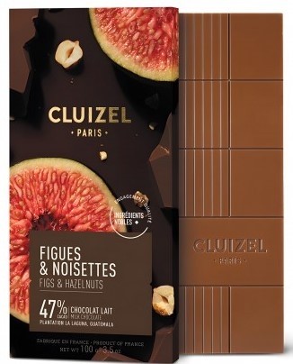 Michel Cluizel Figues & Noisettes Caramélisées 47% Milk Chocolate Bar - 100g – Chocosphere