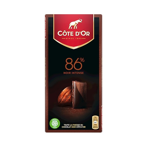 Cote d'Or Experiences Noir Intense 86% Extra Bittersweet Dark Chocolate Bar - 100g