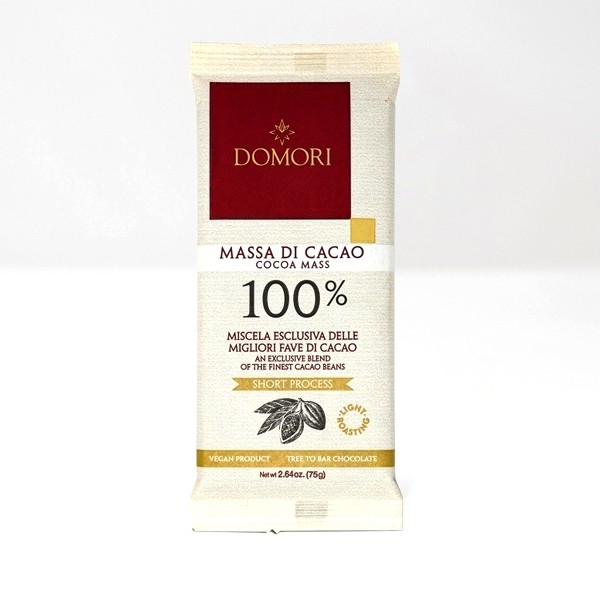 Domori Massa di Cacao 100% Dark Chocolate Large Bar - 75g 07504