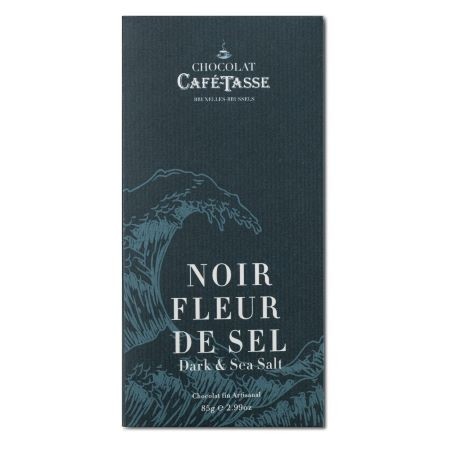 Cafe-Tasse Noir Fleur de Sel Tablet - 85g – Chocosphere