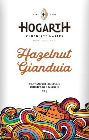 Hazelnut Gianduja 45% Milk Chocolate Bar - 70g