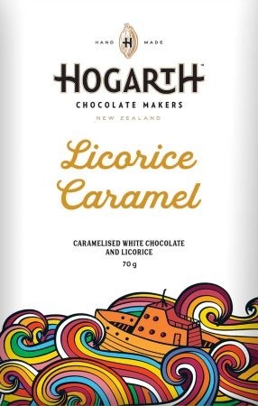 Licorice Caramel 35% White Chocolate Bar