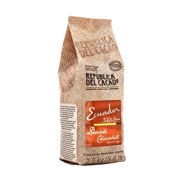 Ecuador 56% Single Origin Dark Chocolate Buttons Bag - 2.5 kg