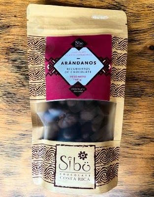 Sibo Cranberries in 70% Dark Chocolate Pouch - 100 grams