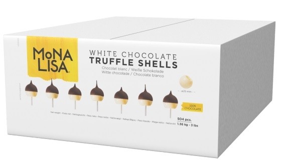  - Mona Lisa 30% White Chocolate Truffle Shell Box - 504 pc ~ 3lb