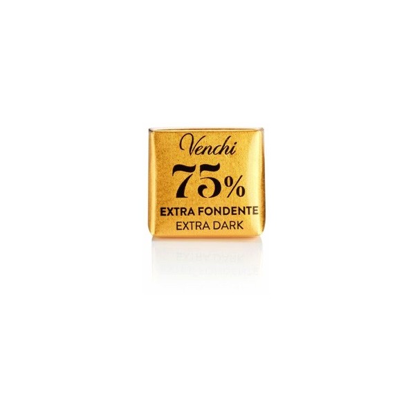Venchi Fondente 75% Dark Chocolate Mini-Napolitain Single - 3 grams 117055