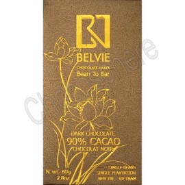 Belvie Dark 90% Cacao Chocolate Bar - 80g