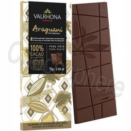 Valrhona Valrhona Araguani 100% Single Origin Cacao Dark Chocolate Bar - 70g 33041
