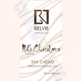 Belvie Belvie Au Lait 55% Single Origin Milk Chocolate Bar - 80g