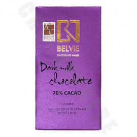 Belvie Belvie Dark Milk 70% Single Origin Milk Chocolate Bar - 80 g