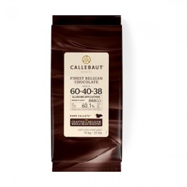 Callebaut Callebaut 60-40-38NV Natural Vanilla 60% Dark Chocolate Callets - 10kg 60-40-38NV-595