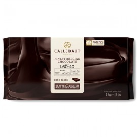 Callebaut Callebaut L-60-40 Natural Vanilla 60% Dark Chocolate Bloc - 5kg L-60-40NV-132