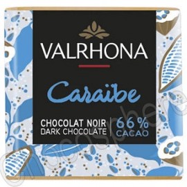 Valrhona Valrhona Caraïbe 66% Dark Chocolate Napolitain Single - 5g 0511