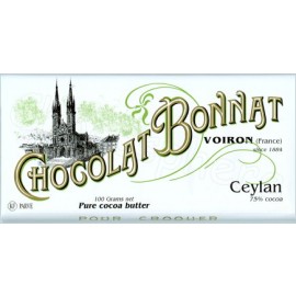 Bonnat Bonnat Ceylan 75% Single Origin Dark Chocolate Bar - 100g