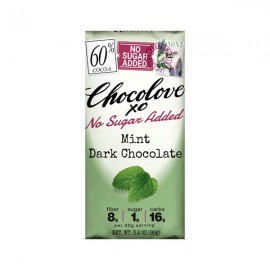 Chocolove Chocolove XO Mint in No Sugar 60% Dark Chocolate Bar - 90g