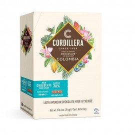 Cordillera Cordillera Colombia 36% Single Origin Milk Chocolate Discs - 5 kg