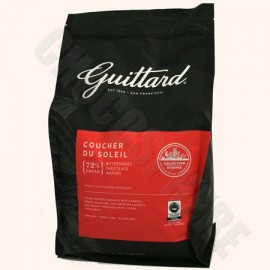 Guittard Guittard Coucher du Soleil 72% Dark Chocolate Couverture Wafers - 3kg Blended Bittersweet 3720 C26FT 3720C26FT