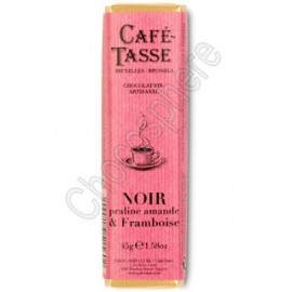 Cafe-Tasse Noir Praline Amande & Framboise 45g Bar