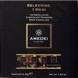 Amedei Amedei Selezione Neri Dark Chocolate Napolitains Box - 12 pc - 55g