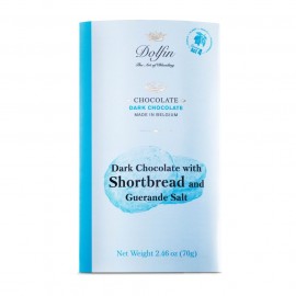 Dolfin Dolfin 60% Dark Chocolate with Shortbread & Guerande Sea Salt Bar - 70g