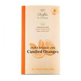 Dolfin Dolfin 60% Dark Chocolate with Candied Orange Peels Bar - 70g