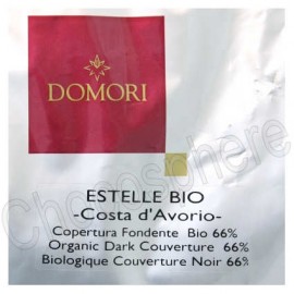Domori Estelle Bio Organic 66% Cocoa Dark Chocolate Discs 5Kg
