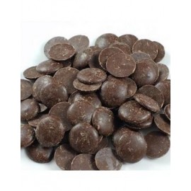 Guittard Guittard Sante Beyond Sugar 72% Dark Chocolate Cacao Wafers Box - 25 lb 8720 C25CBC 8720C25CBC