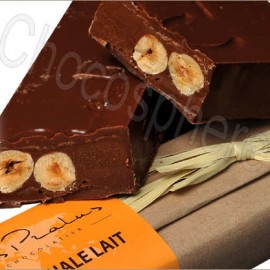 Pralus Francois Pralus Infernale Nut Praline & Hazelnuts 45% Milk Chocolate Bar - 160g 92001