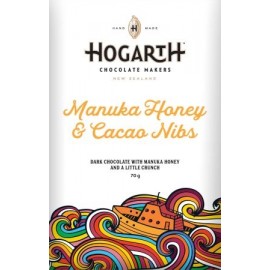 Hogarth Manuka Honey & Cacao Nibs 70% Dark Chocolate Bar - 70g