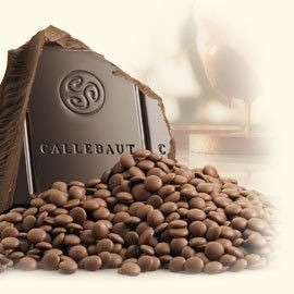 Callebaut Callebaut 2815NV 57% Semi-Sweet Dark Chocolate Callets - 1kg 2815-2B-U76