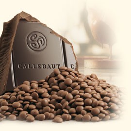 Callebaut Callebaut L60-40NV Natural Vanilla 60% Dark Chocolate Callets - 1kg L-60-40NV-595