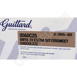 Guittard Guittard Onyx 72% Dark Chocolate Wafers Box - 25 lb 0560 C25X 0560C25X