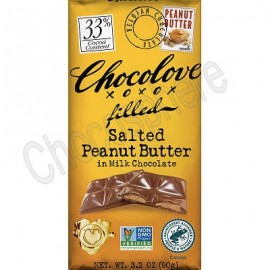 Chocolove Salted Peanut Butter Milk Chocolate Bar 3.2oz