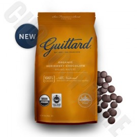 Guittard Guittard Organic 66% Semisweet Dark Chocolate Baking Wafers - 340g 7660 C6FT 7660C6FT