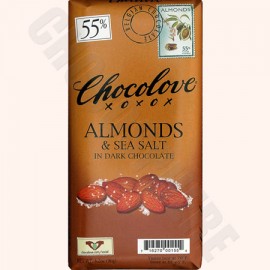 Chocolove Almonds and Sea Salt Bar 3.2oz