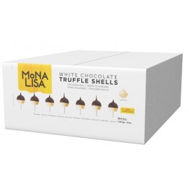 Callebaut  - Mona Lisa 30% White Chocolate Truffle Shell Box - 504 pc ~ 3lb