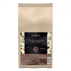 Valrhona Valrhona Les Perles 55% Dark Chocolate Pearls - 4kg 4341 