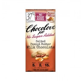 Chocolove Chocolove XO Salted Peanut Butter in No Sugar 37% Milk Chocolate Bar - 90g